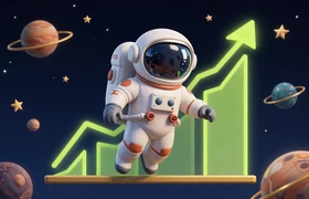 Spaceman Crash Game von Pragmatic Play - Astronaut schwebt durchs All mit steigendem Multiplikator
