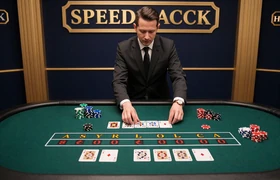 Speed Blackjack von Evolution Gaming - Schnelles Live-Blackjack mit simultaner Kartenausgabe und &euro;1-&euro;5.000 Eins&auml;tzen