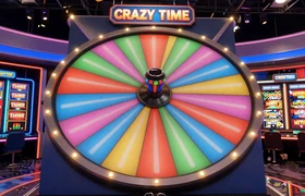 Crazy Time Live Game Show von Evolution Gaming - Riesenrad mit bis zu 20.000x Gewinn